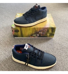 Air Jordan 1 Men Shoes Dark Blue