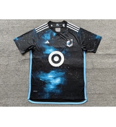 Minnesota United Black Home Soccer Jersey Customized