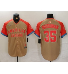 Men American League  35 Adley Rutschman Cream 2024 All Star Elite Stitched Baseball Jersey 5