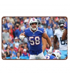 Buffalo Bills Aluminum Sign 12x8 Inch Matt Milano 001