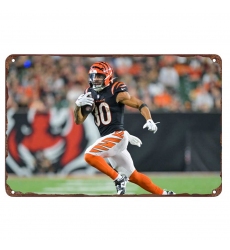 Cincinnati Bengals Aluminum Sign 12x8 Inch Chase Brown 004