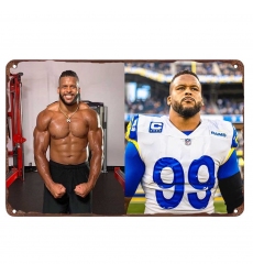 Los Angeles Rams Aluminum Sign 12x8 Inch Aaron Donald 002