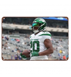 New York Jets Aluminum Sign 12x8 Inch Breece Hall 003