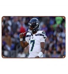 Seattle Seahawks Aluminum Sign 12x8 Inch Geno Smith 004