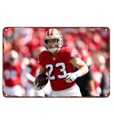 San Francisco 49ers Aluminum Sign Christian McCaffrey 001