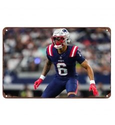 New England Patriots Aluminum Sign 12x8 Inch Christian Gonzalez 001