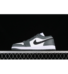 AIR JORDAN 1 LOW WHITE BLACK IRON GREY