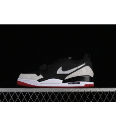 AIR JORDAN LEGACY 312 LOW BLACK GYM RED CEMENT GREY METALLIC SILVER