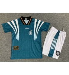 Youth Retro Soccer Jerseys Germany 1996 Away