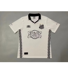 Men 2024 2025 Soccer Jersey Santos White