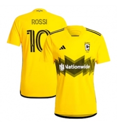 Men Columbus Crew SC Diego Rossi 2024 25 Home Replica Yellow