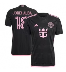 Men Inter Miami CF Jordi Alba 2024 25 Away Replica Black