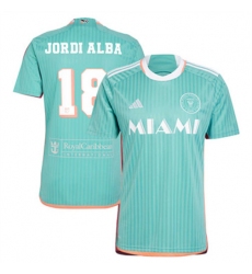 Men Inter Miami CF Jordi Alba 2024 25 Third Replica Aqua