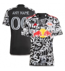 Men New York Red Bulls Custom 2023 24 Freestyle Replica Black