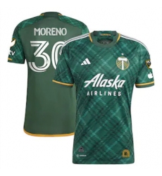 Men Portland Timbers Santiago Moreno 2023 24 Home Replica Green