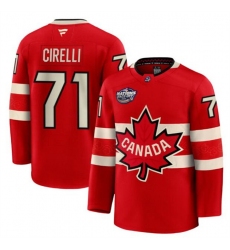 Men Canada 71 Anthony Cirelli Red 2025 4 Nations Face Off Premium Stitched Jersey