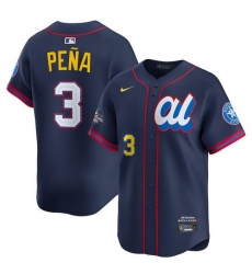 Youth American League Cleveland Guardians Team Big Logo Navy 2025 All Star Edition Limited Stitched Baseball Jersey