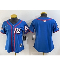 Women National League Arizona Diamondbacks Blank Blue 2025 All Star Edition Limited Stitched Baseball Jersey 