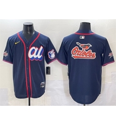 Men American League Baltimore Orioles Team Big Logo Navy 2025 All Star Edition Limited Stitched Baseball Jersey