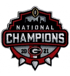 Embroidery Georgia Bulldogs 2021 College Football National Champions Jersey Patch Biaog