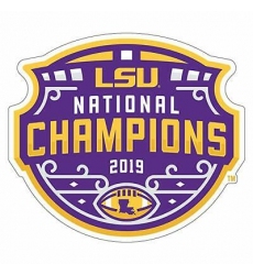 LSU Tigers 2019 National Champions Patch Biaog