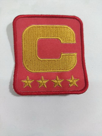 NFL Buccaneers Gold Red C Patch Biaog