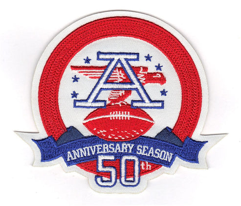 Men AFL 50th Anniversary Season Jersey Patch (2009) Biaog